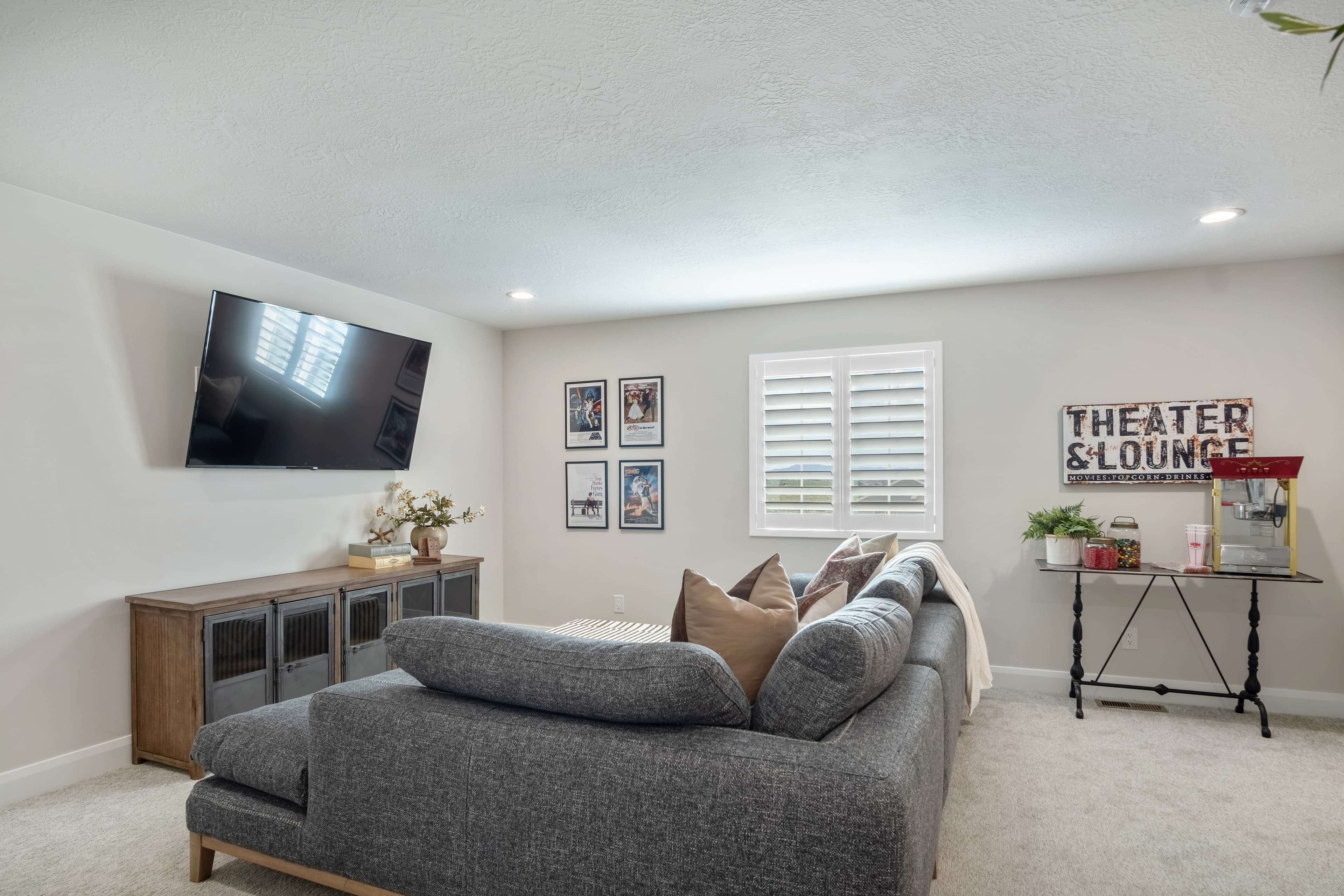 Comfortable home interior with resilient flooring