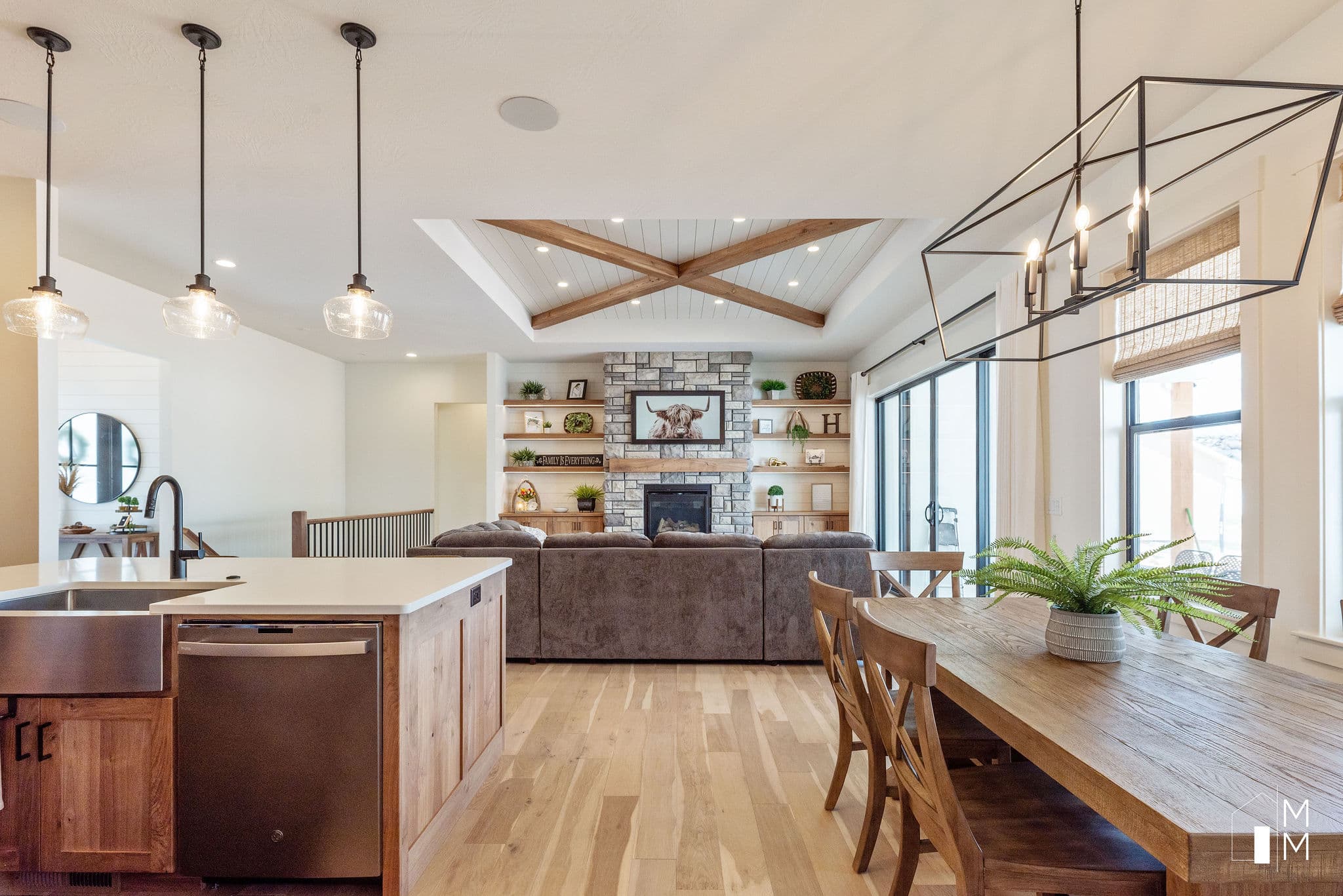Modern interior with durable flooring for Southwest homes