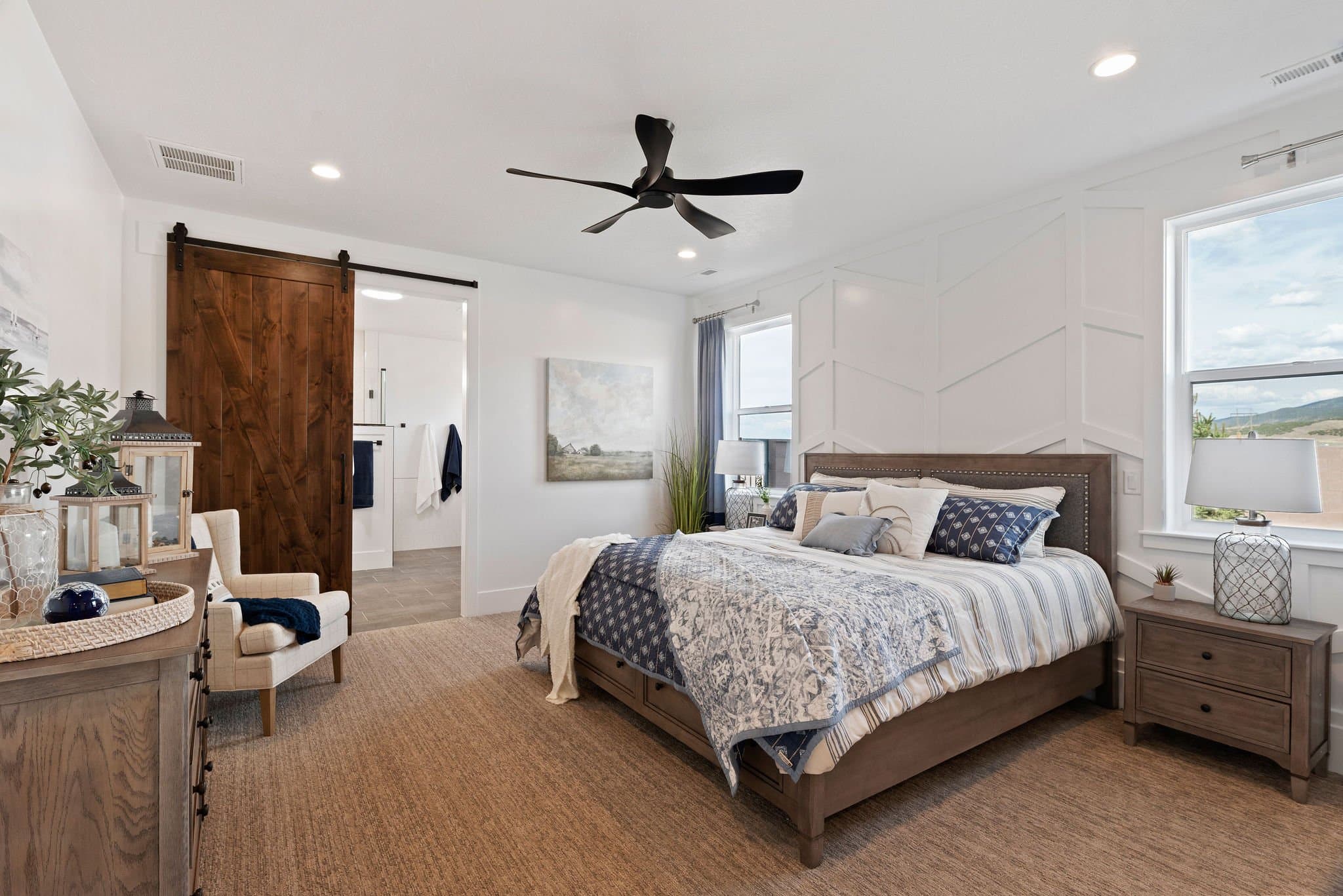 Bright interior with resilient flooring options