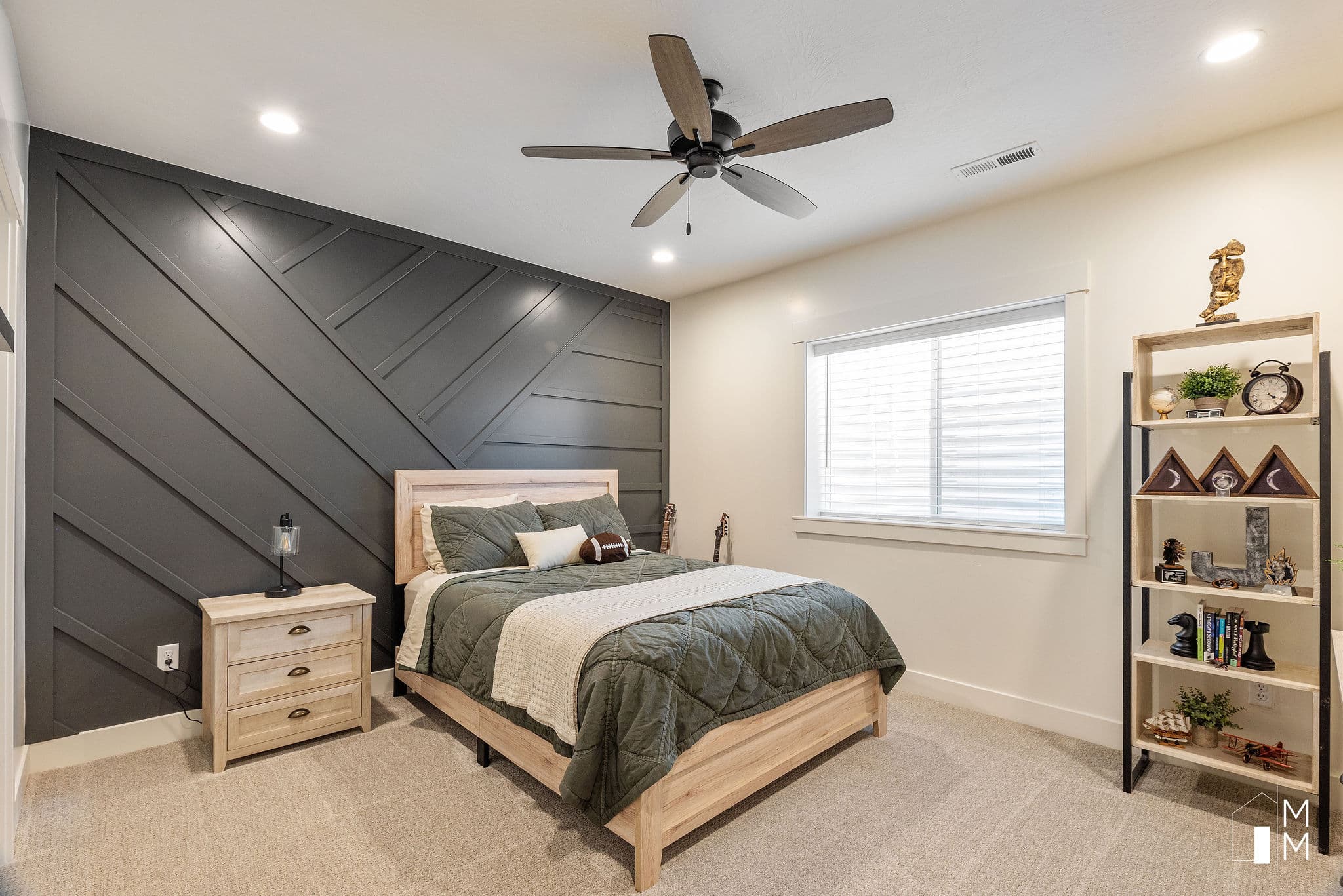 Living space with resilient flooring options
