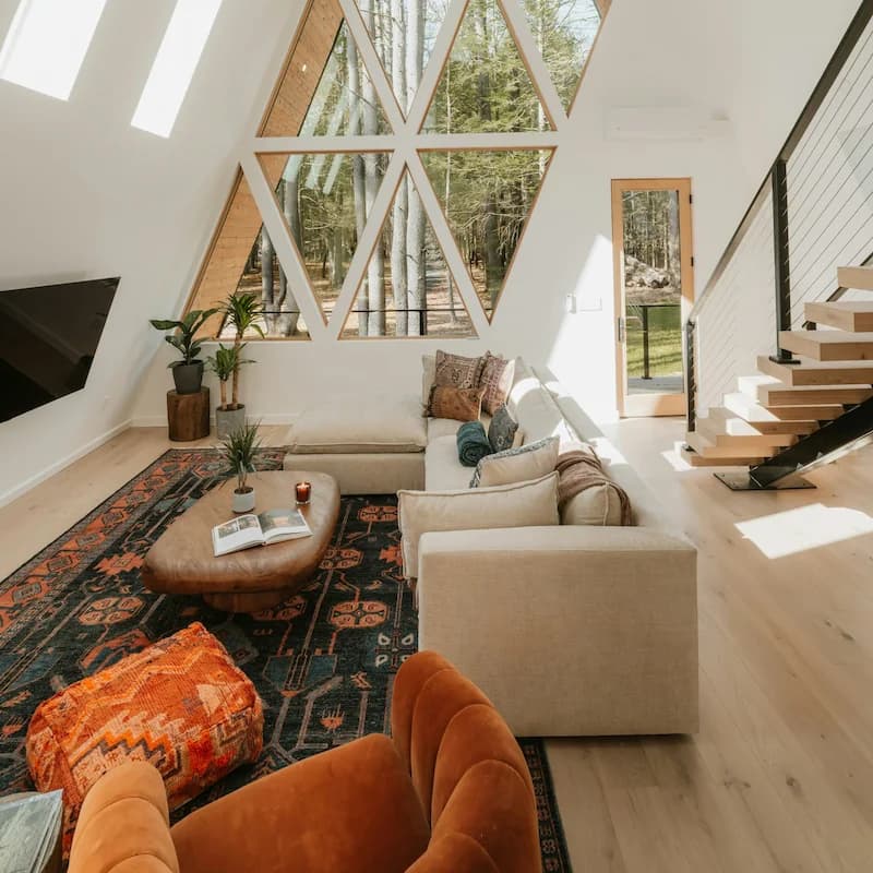 Historic Cedar City home interior with warm wood flooring